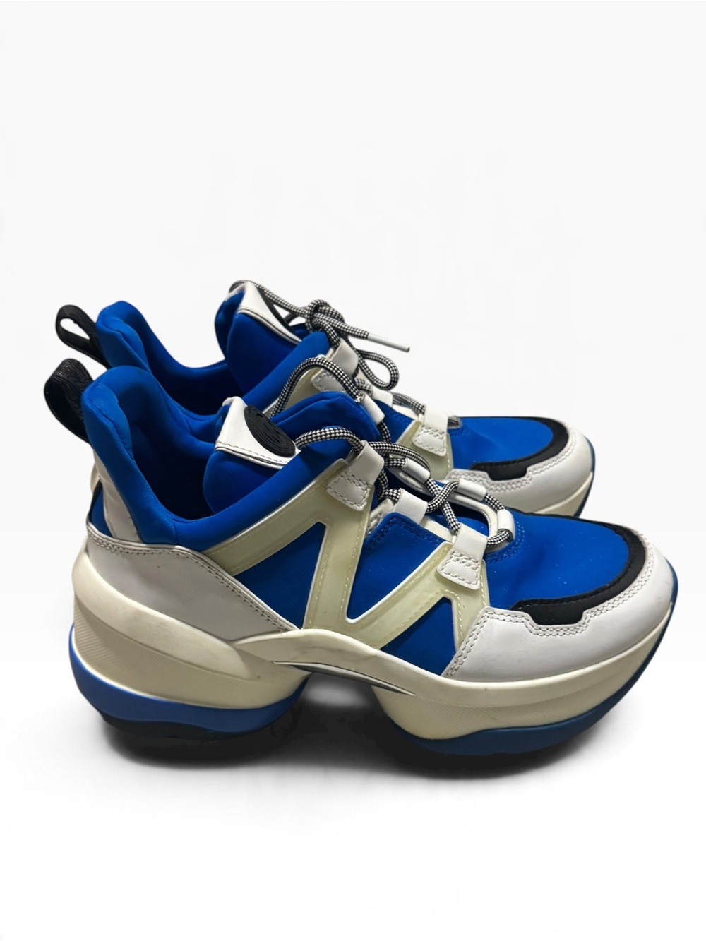 Michael Kors Women's Chunky Lace-Up Sneakers - Blue White Black